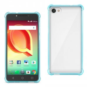 Alcatel TPU09-ALCCRVCLNV Reiko  Crave Clear Bumper Case With Air Cushi