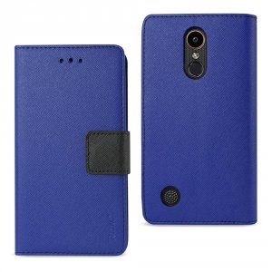 Lg FC22-LGK20VNV Reiko  K20 V K20 Plus 3-in-1 Wallet Case In Blue