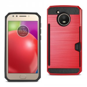 Motorola SPWC01-MOTOE4RD Reiko  Moto E4 Active Slim Armor Hybrid Case 