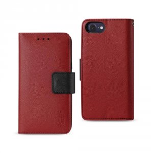 Apple FC22-IPHONE7RD Reiko Iphone 8 7 3-in-1 Wallet Case In Red