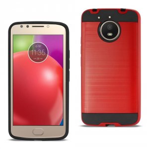 Motorola TPUPC16-MOTOE4PRD Reiko  Moto E4 Plus Hybrid Metal Brushed Te