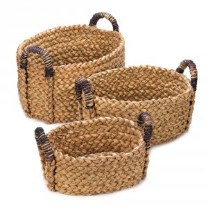 Accent 10015231 Straw Nesting Baskets With Handles