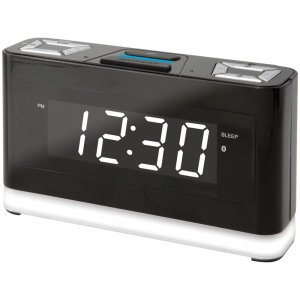 Ilive RA49788 Platinum Bluetooth Voice-activated Clock With Amazon Ale