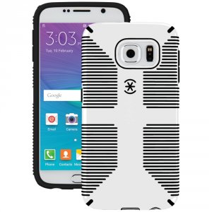 Speck RA50040 Candyshell Grip Case For Samsung Galaxy S 6 (white And B