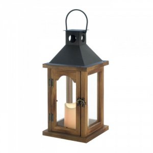 Gallery 10018496 Simple Rustic Lantern With Led Candle