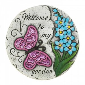 Summerfield 10018530 Pink Butterfly Garden Stepping Stone