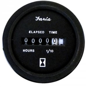 Faria 23010 Faria Heavy-duty 2 Hourmeter (10,000 Hours) (12-32 Vdc) - 