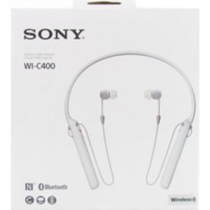 Sony WI-C400/W Wi-c400w Wireless Bluetooth Behind-the-neck In-ear Head