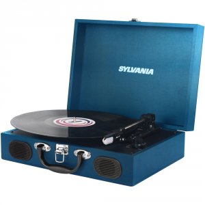 Sylvania RA50110 Pc-encoding Usb Portable Suitcase Turntable With Spea