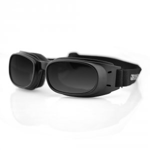 Bobster BPIS01 Piston Goggles, Black Frame, Smoked Lens