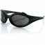 Bobster ES114 Foamerz Sunglass, Black Frame, Anti-fog Smoked Lens