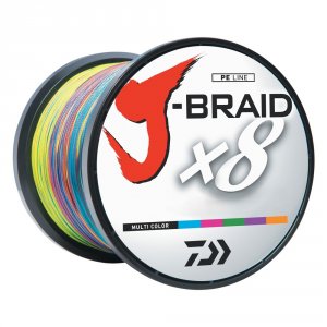 Daiwa JB8U80-3000MU J-braid 3000 Meter 80 Bulk Spool Multi-color