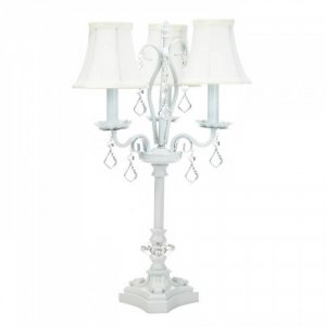 Gallery 10018396 White Chandelier Table Lamp