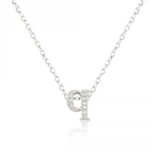 Icon J4816 Micro-pave Initial Q Pendant P11408r-c01-q