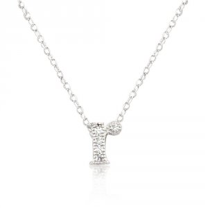 Icon J4817 Micro-pave Initial R Pendant P11408r-c01-r