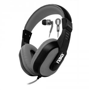 Naxa NE-934-GRAY Naxa Djz Ultra Plus Headphones And Earphones Combo- G