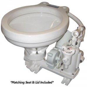 Raritan PHEII12 Standard Electric Toilet - White Marine-size Bowl - 12