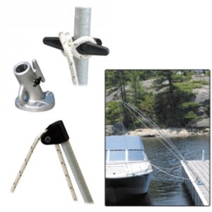 Dock 3200-F Premium Mooring Whips 2pc 8ft 2,500 Lbs Up To 18ft