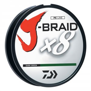 Daiwa JB8U120-300DG J-braid Fishing Line-120lb Test 330 Yards - Dark G