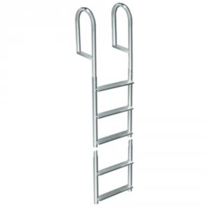 Dock 2015-F Welded Aluminum Fixed 5 Step Ladder