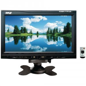 Pyle PLVHR75 (r)  7 Headrest Monitor With Stand  Headrest Shroud