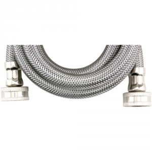 Certified WM60SS (r)  Braided Stainless Steel Washing Machine Hose, 5f