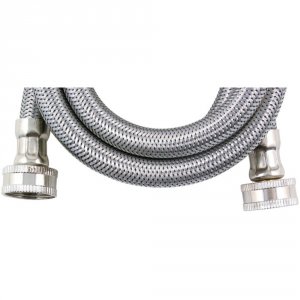 Certified WM96SS (r)  Braided Stainless Steel Washing Machine Hose, 8f