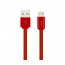 Motorola DC08-V9RD Reiko Flat Micro Usb Data Cable 3.2ft In Red