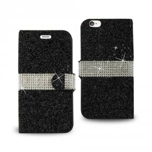 Apple DFC02-IPHONE6BK Reiko Iphone 6 Diamond Rhinestone Wallet Case In