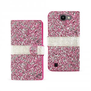 Lg DFC02-LGSpreePK Reiko  Spree Jewelry Rhinestone Wallet Case In Pink