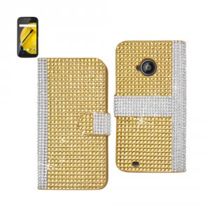 Motorola DFC-MOTOE2GD Reiko  Moto E (2015) Jewelry Diamond Rhinestone 