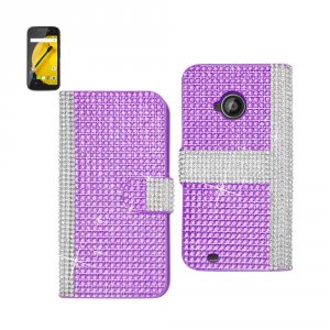 Motorola DFC-MOTOE2PP Reiko  Moto E (2015) Jewelry Diamond Rhinestone 