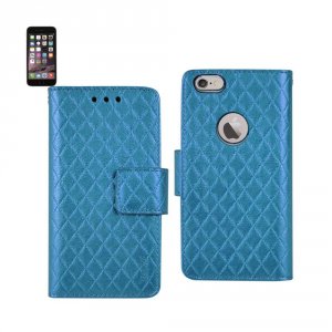 Apple FC221-IPH6PLSRBBL Reiko Iphone 6 Plus Rhombus Wallet Case In Blu