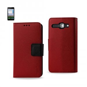 Alcatel FC22-ALCA851LRD Reiko  One Touch Sonic Lte 3-in-1 Wallet Case 