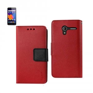 Alcatel FC22-ALCPIXI3RD Reiko  Onetouch Pixi 3 3-in-1 Wallet Case In R