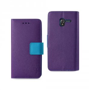 Alcatel FC22-ALCSTEPP Reiko  Tru 3-in-1 Wallet Case In Purple