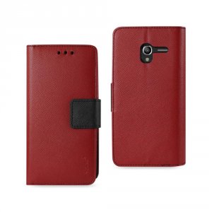 Alcatel FC22-ALCSTERD Reiko  Tru 3-in-1 Wallet Case In Red