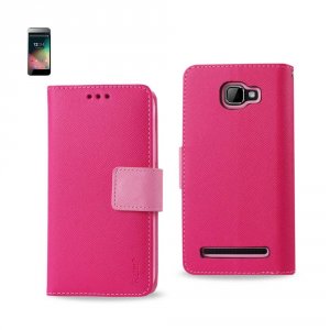 Blu FC22-BLUD410AHPK Reiko  Dash 5.0 3-in-1 Wallet Case In Hot Pink