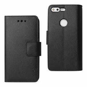 Google FC22-GOOGLEPXBK Reiko  Pixel 3-in-1 Wallet Case In Black