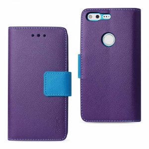 Google FC22-GOOGLEPXPP Reiko  Pixel 3-in-1 Wallet Case In Purple