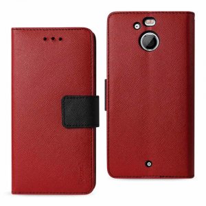 Htc FC22-HTCBOLTRD Reiko  Bolt 3-in-1 Wallet Case In Red