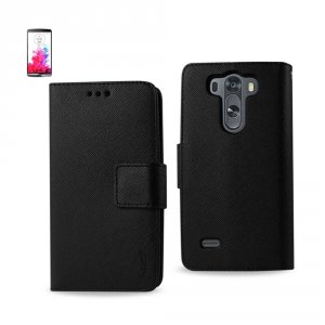 Lg FC22-LGG3MINIBK Reiko  G3 Mini 3-in-1 Wallet Case In Black