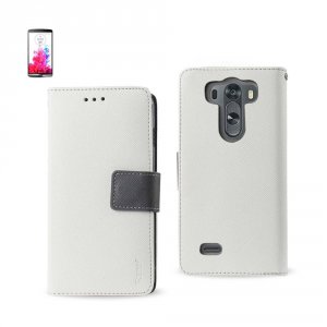 Lg FC22-LGG3MINIWH Reiko  G3 Mini 3-in-1 Wallet Case In White