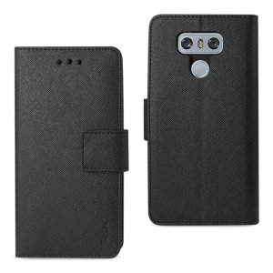 Lg FC22-LGG6BK Reiko  G6 3-in-1 Wallet Case In Black