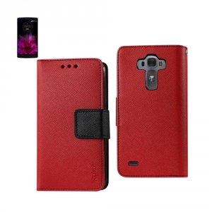 Lg FC22-LGGFLEX2RD Reiko  G Flex 2 3-in-1 Wallet Case In Red