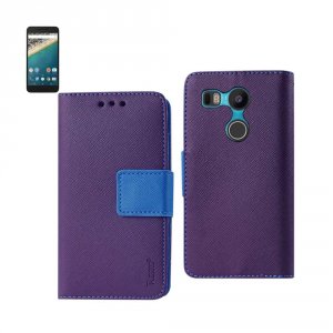 Lg FC22-LGNEX5XPP Reiko  Nexus 5x 3-in-1 Wallet Case In Purple