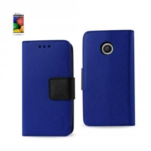 Motorola FC22-MOTMOTOENV Reiko  Moto E 3-in-1 Wallet Case In Navy