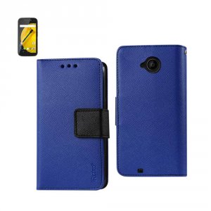 Motorola FC22-MOTOE2NV Reiko  Moto E (2015) 3-in-1 Wallet Case In Navy