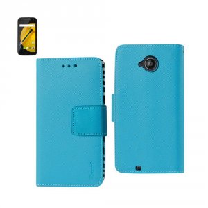 Motorola FC22-MOTOE2ZBBL Reiko  Moto E (2015) 3-in-1 Wallet Case In Bl