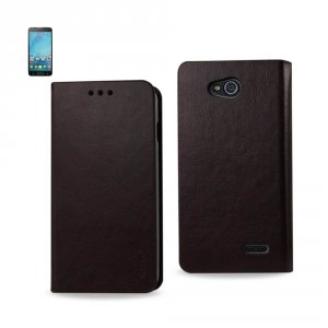 Lg FC242-LGL90BR Reiko  L90 Flip Folio Case With Card Holder In Brown